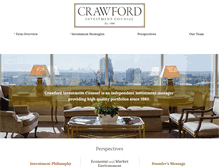 Tablet Screenshot of crawfordinvestment.com